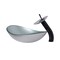 Novatto Argento Oval Glass Vessel Bathroom Sink Set, Oil Rubbed Bronze NSFC-70328031001ORB - alternate 5